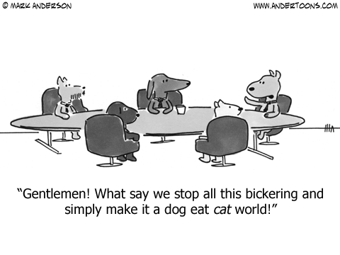Dog Eat Dog World Cartoon.