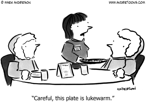 Lukewarm Dish at Restaurant.