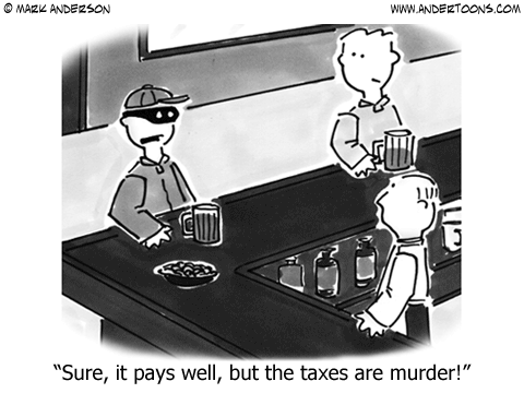 Taxes Cartoon.
