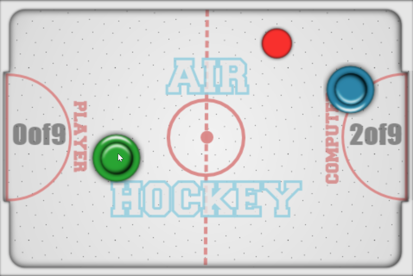 Air Hockey HTML Game Easy, Medium and Hard Virtual Air Hockey Video Games