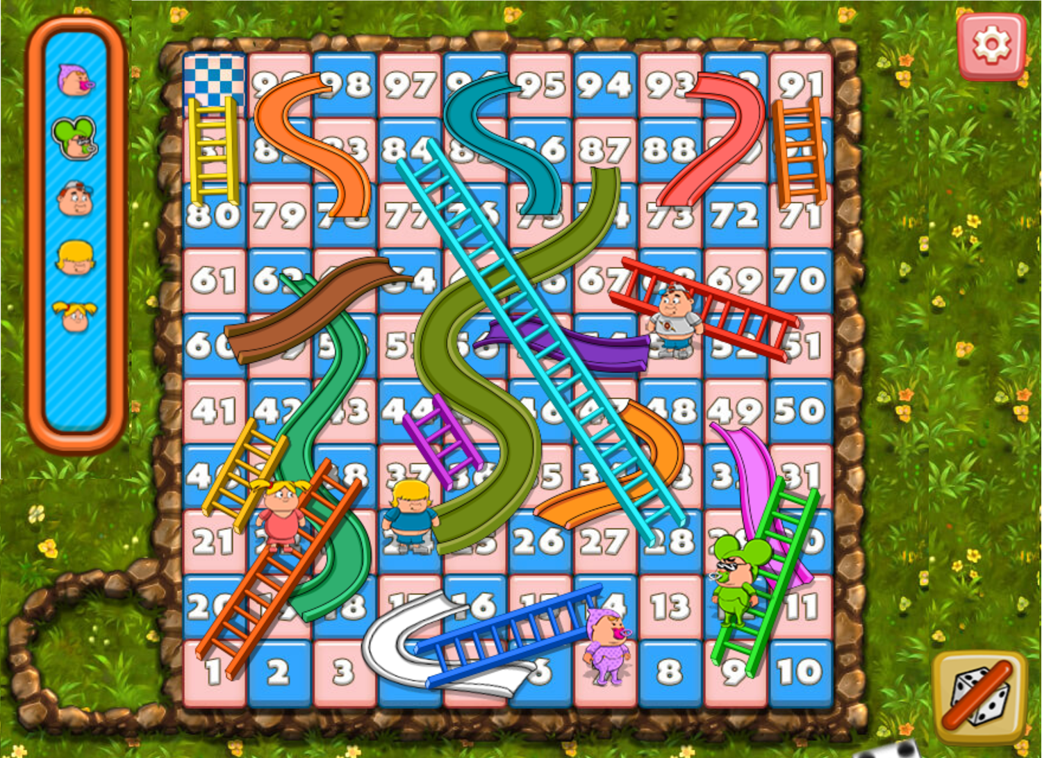 Chutes and Ladders 4 Players Board Game