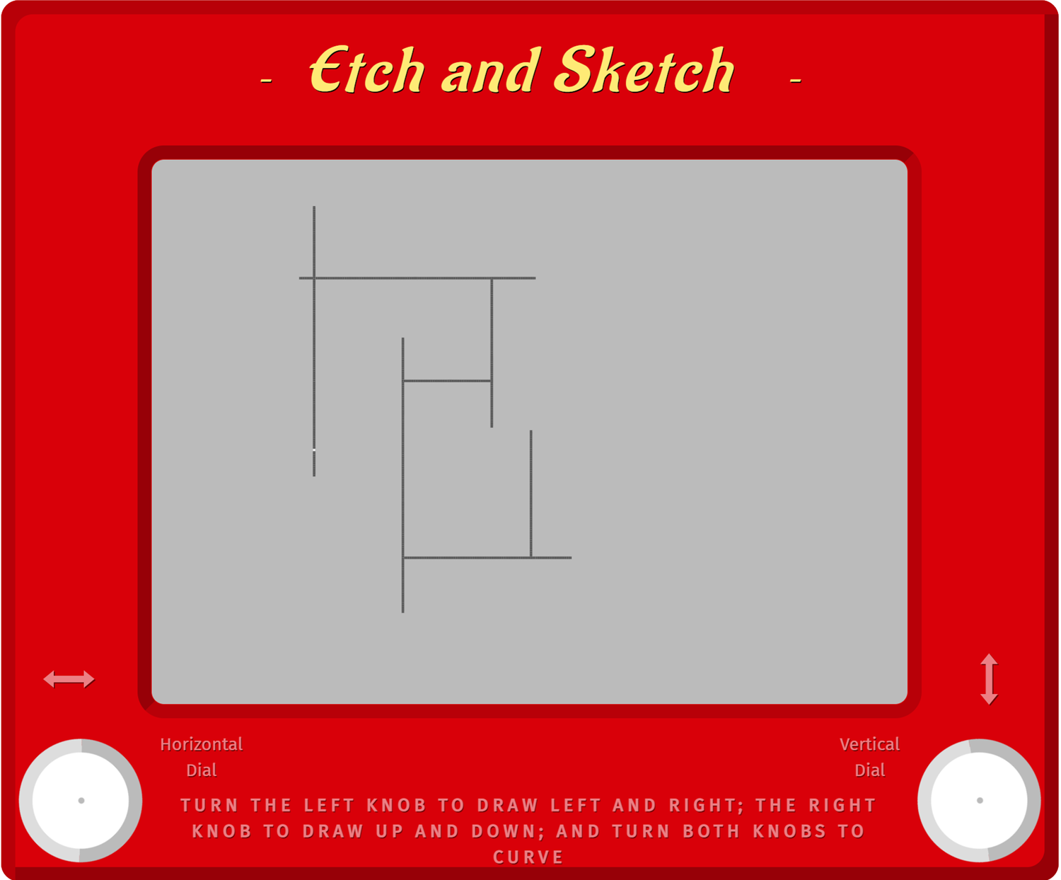 Play Etch-A-Sektch Online Free: Etch and Sketch is a Drawing Game