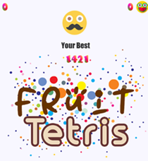 Fruit Tetris Game.