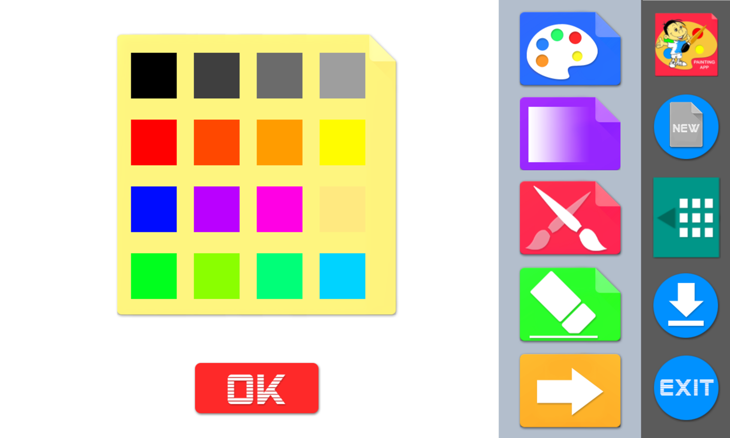 Free Online Basic Paint App for Kids.