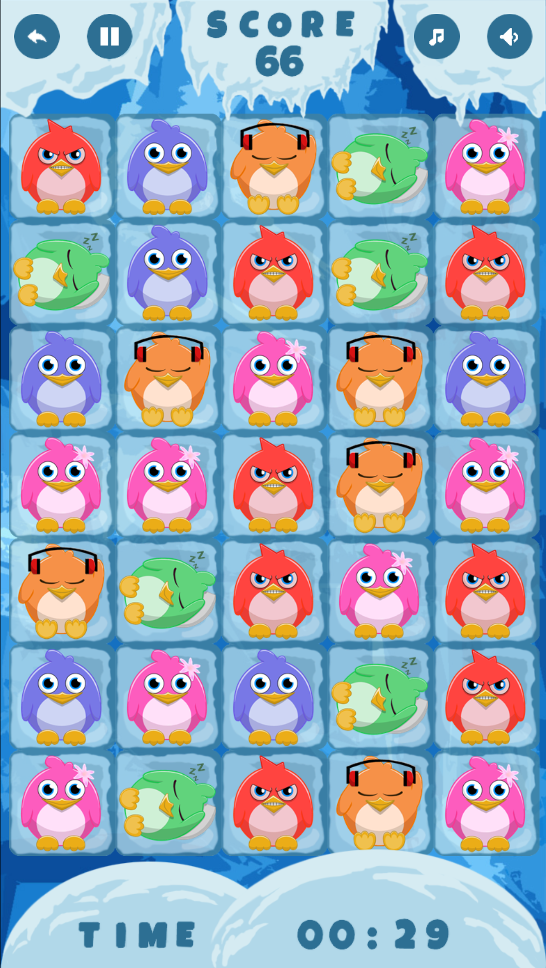 Penguin Match 3 Game.