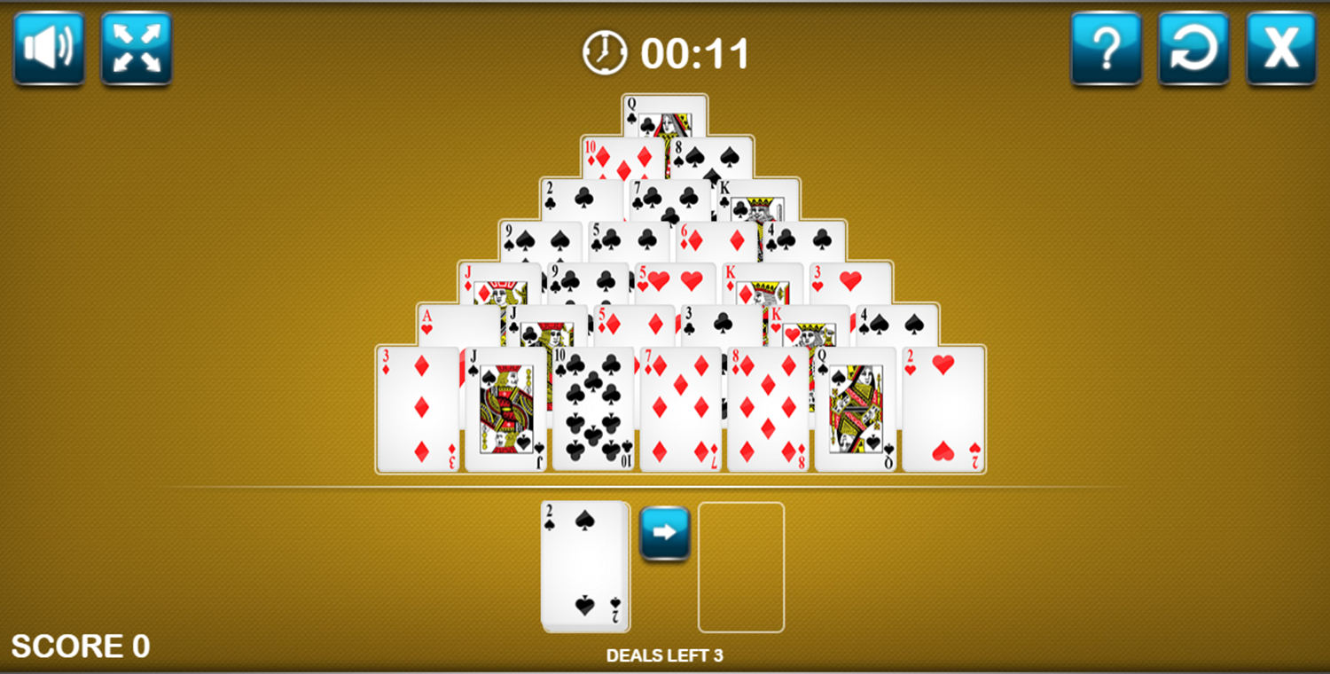 Pyramid Solitaire Card Game Rules