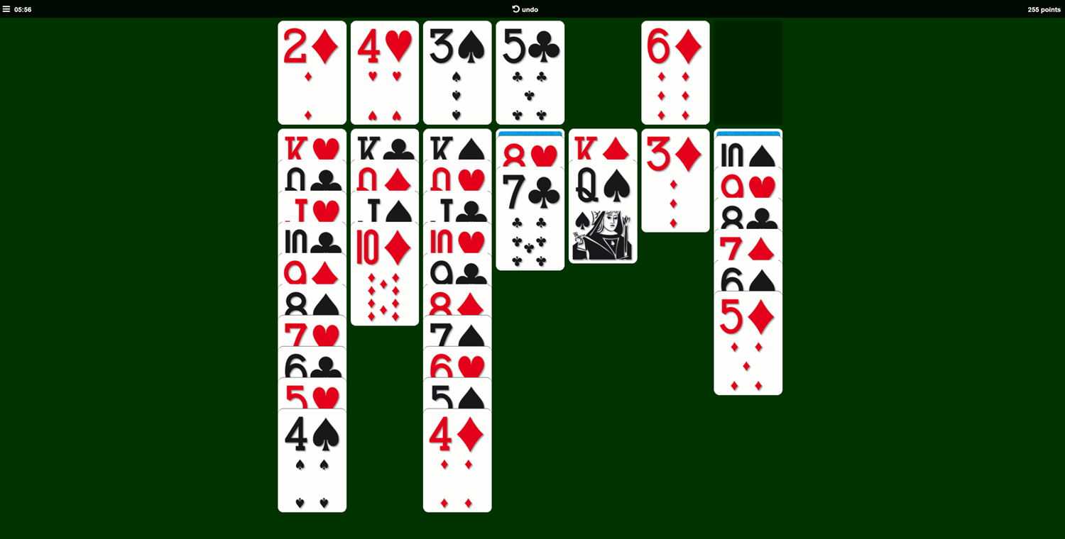 Solitaire Card Game.