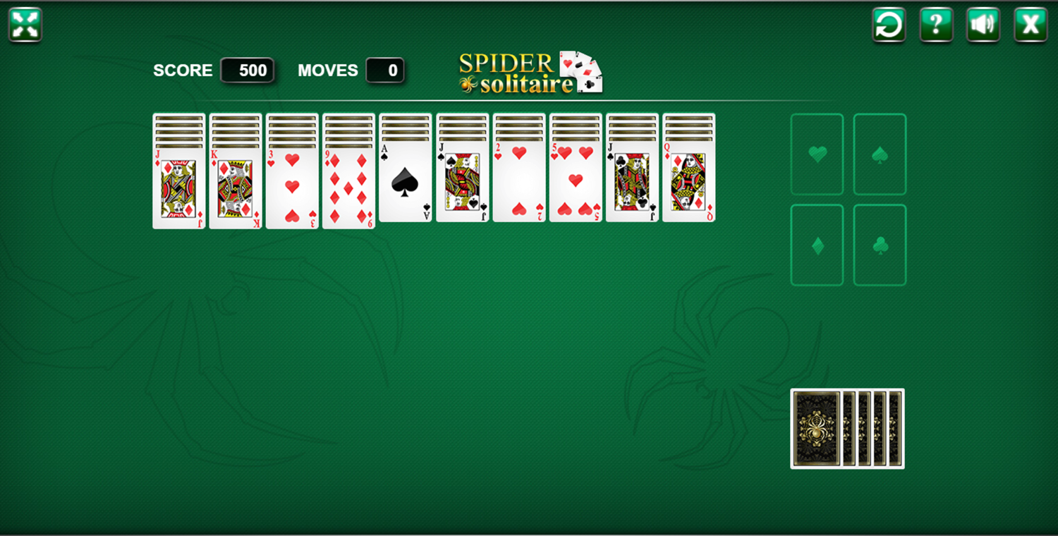 free spider solitaire in 2023  Spider solitaire, Solitaire games, Spider  solitaire game