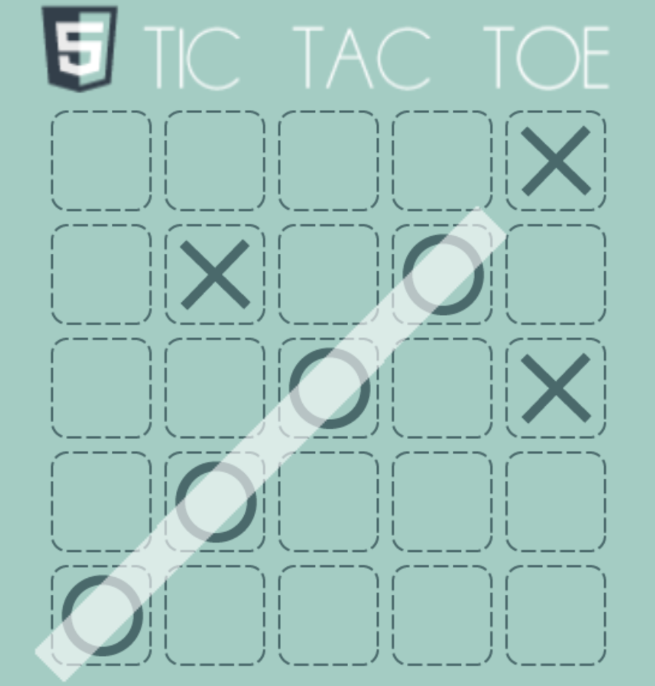 HTML5 Tic Tac Toe Game.