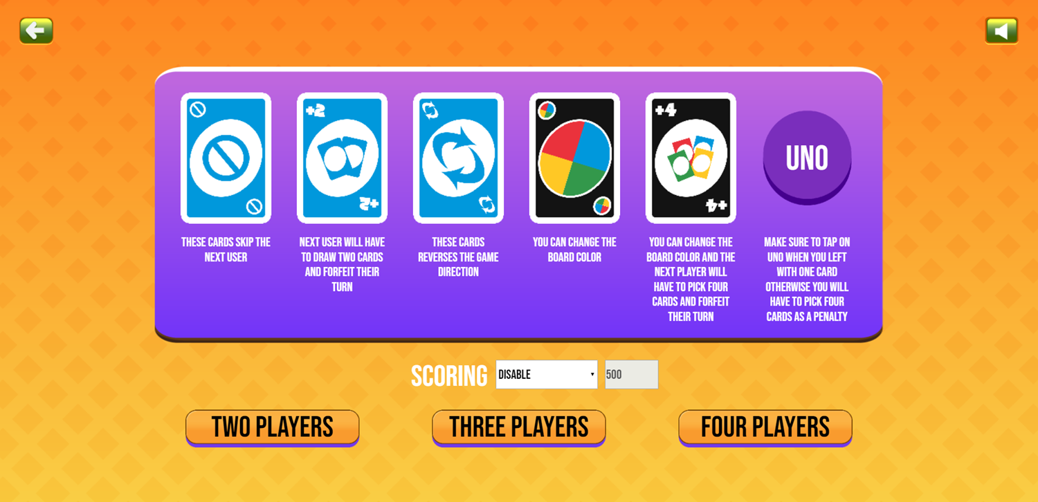 Free UNO Online Card Game - Single or Multiplayer