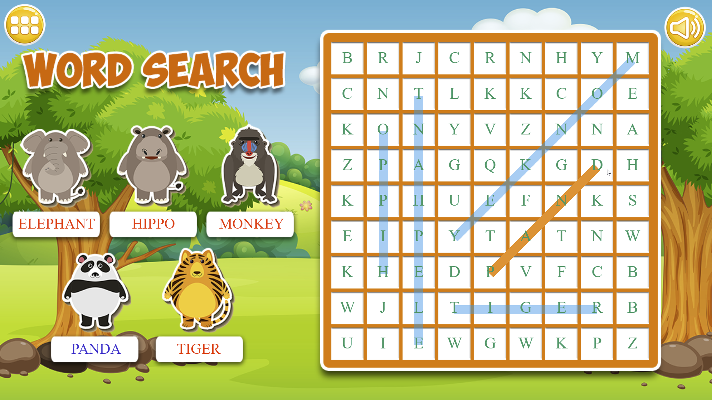 Word Search Puzzle, Word Puzzles, Word Games, Kids Games