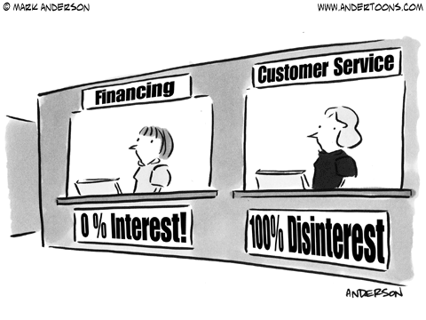Customer Service Cartoon.