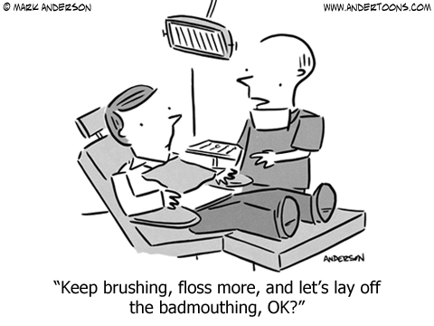 Funny Dentist Cartoon.