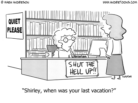 Librarian Cartoon.