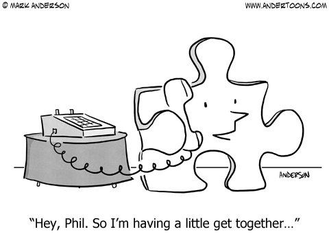 Puzzle Cartoon.