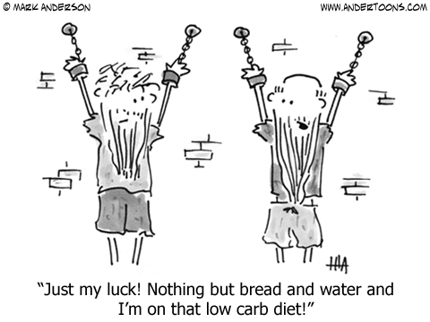 Low Carbohydrate Diet Cartoon.